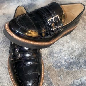 Pretty Black Synthetic Leather Womens Dress Shoes